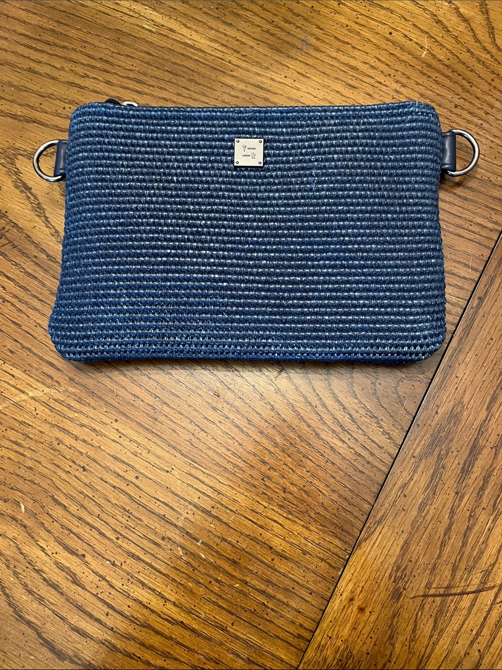 Think Royln Woven Navy Crossbody Clutch/Pouch